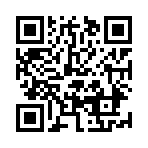 (ﾒ^ロ-ロ)シュッ　－＝≡　━☆(ﾉﾟーﾟ)ﾉんぎゃ！
のQRコード