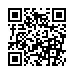 (*⌒.－)＝★
のQRコード