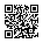 (　^ (●●)－)＝☆
のQRコード