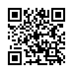 (￣∧￣)人@(o･ｪ･o)@人(ﾟΘﾟ)人U｡･ｪ･｡U 桃太郎登場♪
のQRコード