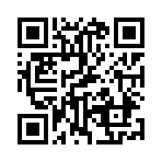 |￣(ｴ)￣) |(ｴ)￣) |￣) |ﾄﾞﾛﾝ!ﾊﾟｯ *
のQRコード