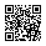 ｳﾘｬ!!⊂(ﾉ￣￣￣(工)￣￣￣)⊃ﾉ~~~~~━━━┻━━┻━━━
のQRコード