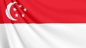 シンガポールの国旗　壁紙・画像