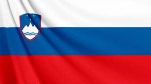スロベニアの国旗　壁紙・画像