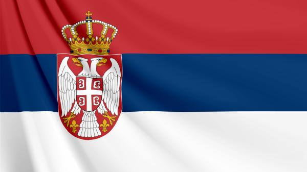 セルビアの国旗　壁紙・画像