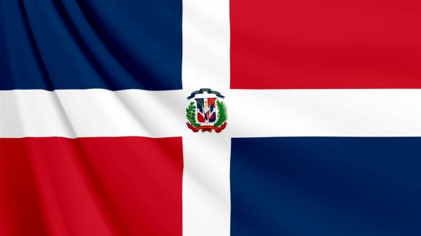 ドミニカ共和国の国旗　壁紙・画像