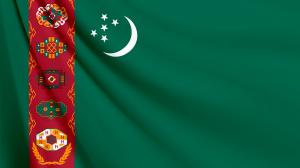 トルクメニスタンの国旗　壁紙・画像
