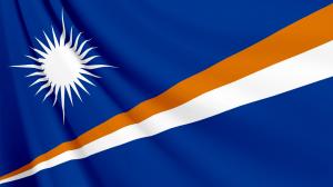マーシャル諸島の国旗　壁紙・画像