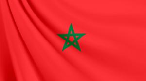 モロッコの国旗　壁紙・画像