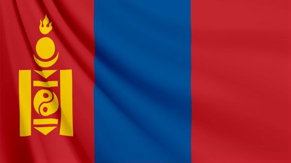 モンゴルの国旗　壁紙・画像