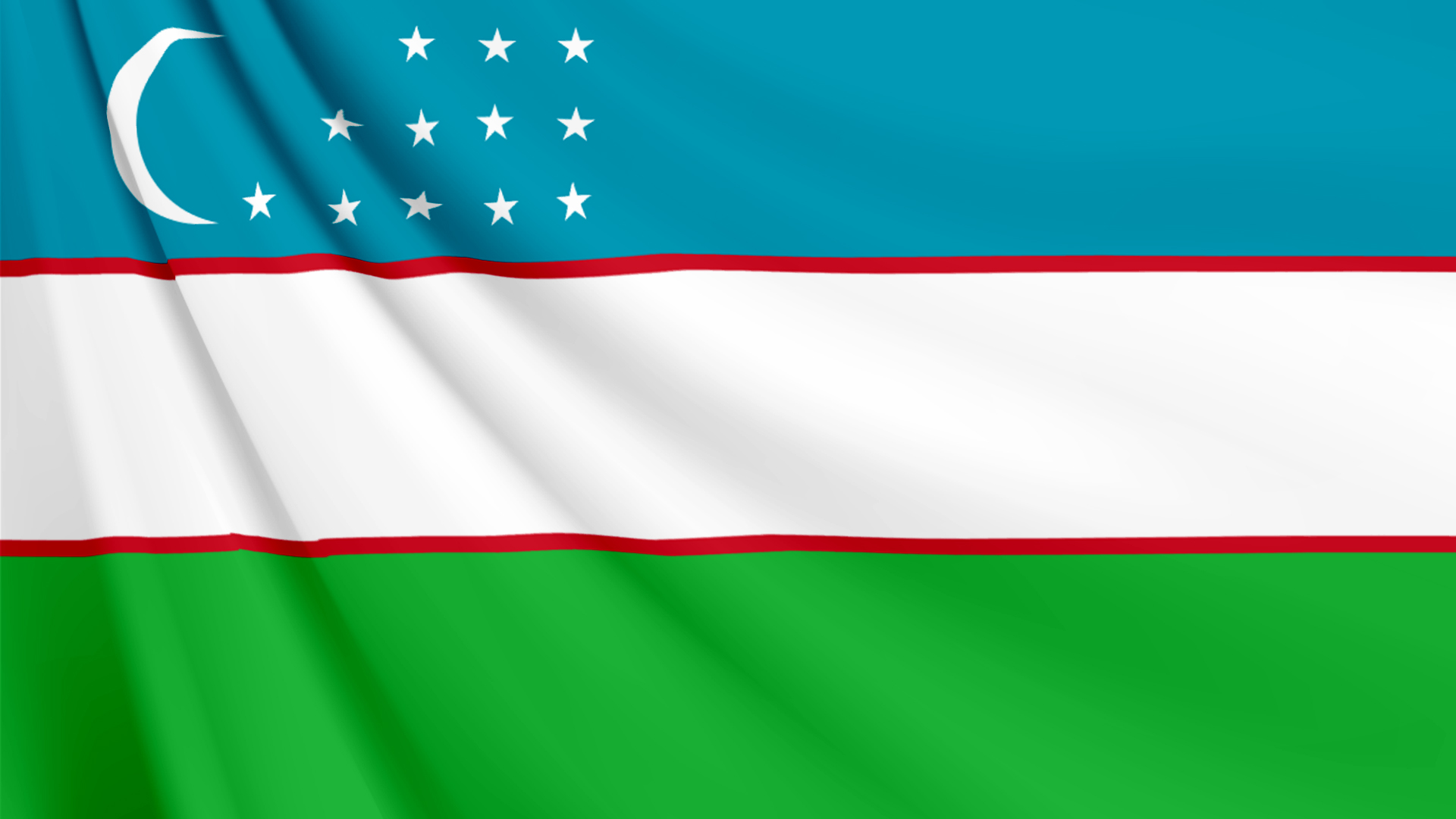 ウズベキスタンの国旗 壁紙 画像 エムズライファー