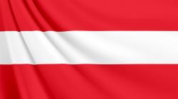 オーストリアの国旗　壁紙・画像