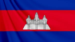 カンボジアの国旗　壁紙・画像